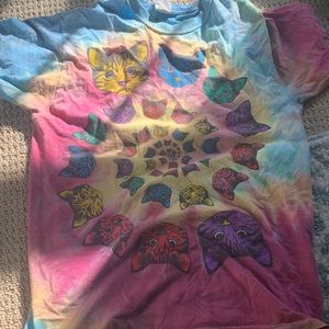 tie dye Cat swirl tshirt